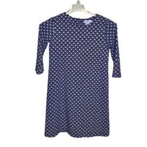 Vineyard Vines Dress Whale Print Girls L (14)